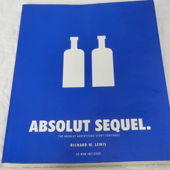 Absolut Sequel. By Richard W. Lewis Book with CD-rom Blue Coffee Table Book - Picture 2 of 8